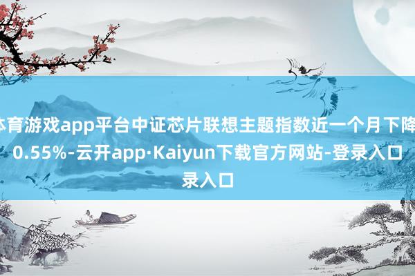 体育游戏app平台中证芯片联想主题指数近一个月下降10.55%-云开app·Kaiyun下载官方网站-登录入口